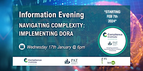 Primaire afbeelding van Information Evening - Navigating Complexity: Implementing DORA