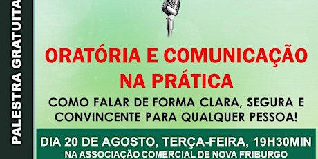 Imagem principal do evento ORATÓRIA E COMUNICAÇÃO NA PRÁTICA