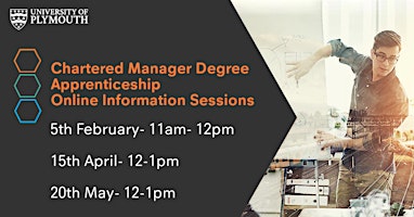 Image principale de Chartered Manager "Fast Track" Degree Apprenticeship Information Sessions