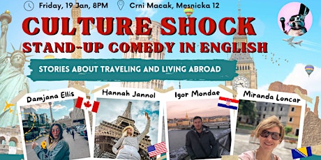 Hauptbild für Culture Shock: stand-up show about traveling and living abroad