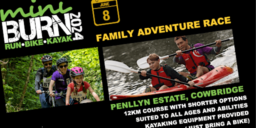 Immagine principale di Mini Burn Family Adventure Race - Run Bike Kayak 