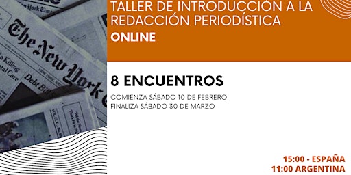 Primaire afbeelding van Taller de introducción a la redacción periodística