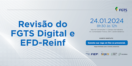 Imagem principal do evento Revisão do FGTS Digital e EFD-Reinf