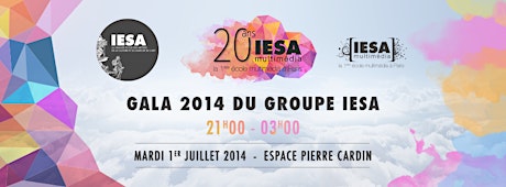 Image principale de Gala 2014 du Groupe IESA > #20ansIESAmultimedia