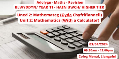 Sesiynau Adolygu TGAU Mathemateg - Maths GCSE Revision Sessions