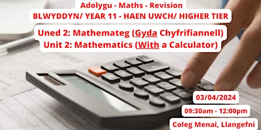 Sesiynau Adolygu TGAU Mathemateg - Maths GCSE Revision Sessions primary image