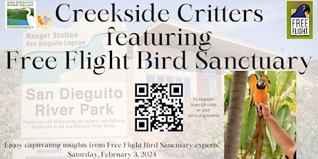 Creekside Critters featuring Free Flight Bird Sanctuary primary image