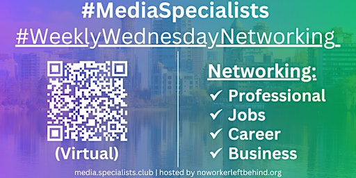 Imagen principal de #MediaSpecialists Virtual Job/Career/Professional Networking #Vancouver