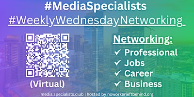 Hauptbild für #MediaSpecialists Virtual Job/Career/Professional Networking #Philadelphia