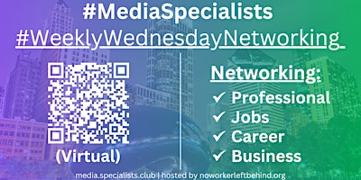 Imagem principal de #MediaSpecialists Virtual Job/Career/Professional Networking #Chicago #ORD