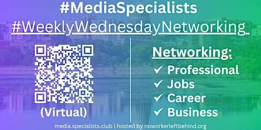 Primaire afbeelding van #MediaSpecialists Virtual Job/Career/Professional Networking #Madison