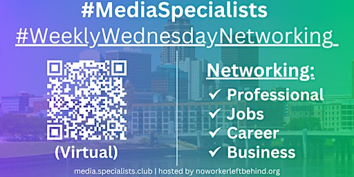 Imagem principal de #MediaSpecialists Virtual Job/Career/Professional Networking #Raleigh #RNC