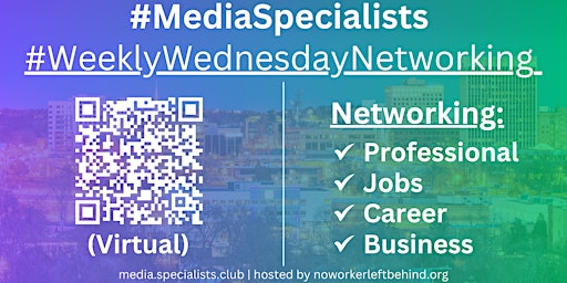 Imagem principal do evento #MediaSpecialists Virtual Job/Professional Networking #ColoradoSprings