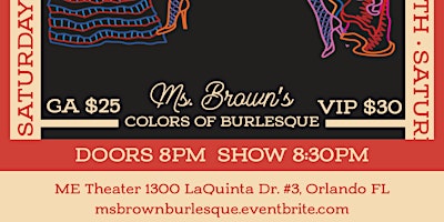Ms. Brown's Colors of Burlesque - The Summer Spectacular Show  primärbild
