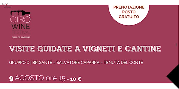 Visite alle aziende  | Cirò Wine Festival '19 (D)