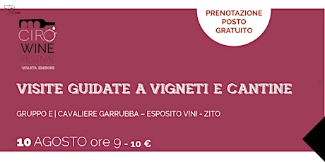 Visite alle aziende  | Cirò Wine Festival '19 (E)