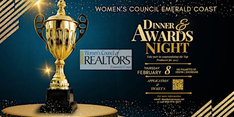 Top Producer Dinner &  Awards for WCR Emerald Coast | *Fast Pass Event primary image