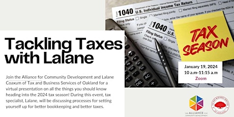 Imagen principal de Tackling Taxes with Lalane Coaxum
