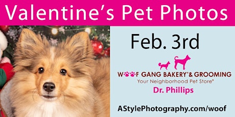 Imagen principal de Valentine's Pet Photo Day Woof Gang Bakery Dr. Phillips