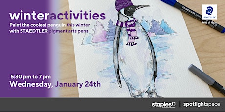 Primaire afbeelding van Paint the coolest penguin with STAEDTLER pigment arts pens