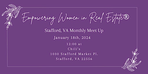Image principale de Empowering Women in Real Estate Monthly Meetup
