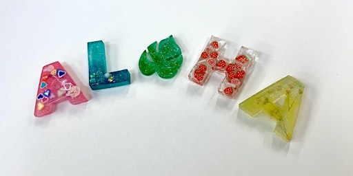 Alphabet Resin Charms - Enchanted Lake primary image
