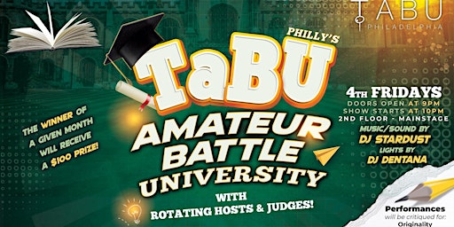 Immagine principale di TABU Philly's Amateur Battle University 