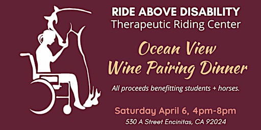 2nd Annual OCEAN VIEW DINNER AND WINE PAIRING FUNDRAISER primary image