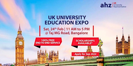 UK University Education Expo Bangalore 2024 primary image