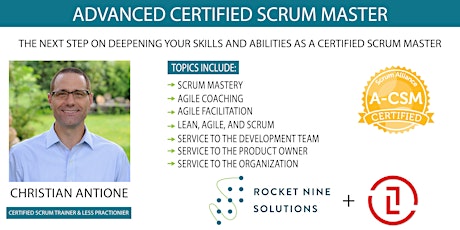 Christian Antoine |Sioux Falls|Advanced ScrumMaster|A-CSM| May 9-10 primary image