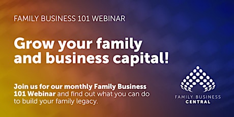 Family Business 101 Webinar