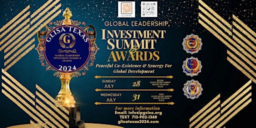 Immagine principale di Global Leadership Investment Summit And Awards Conference (GLISATEXAS2024) 