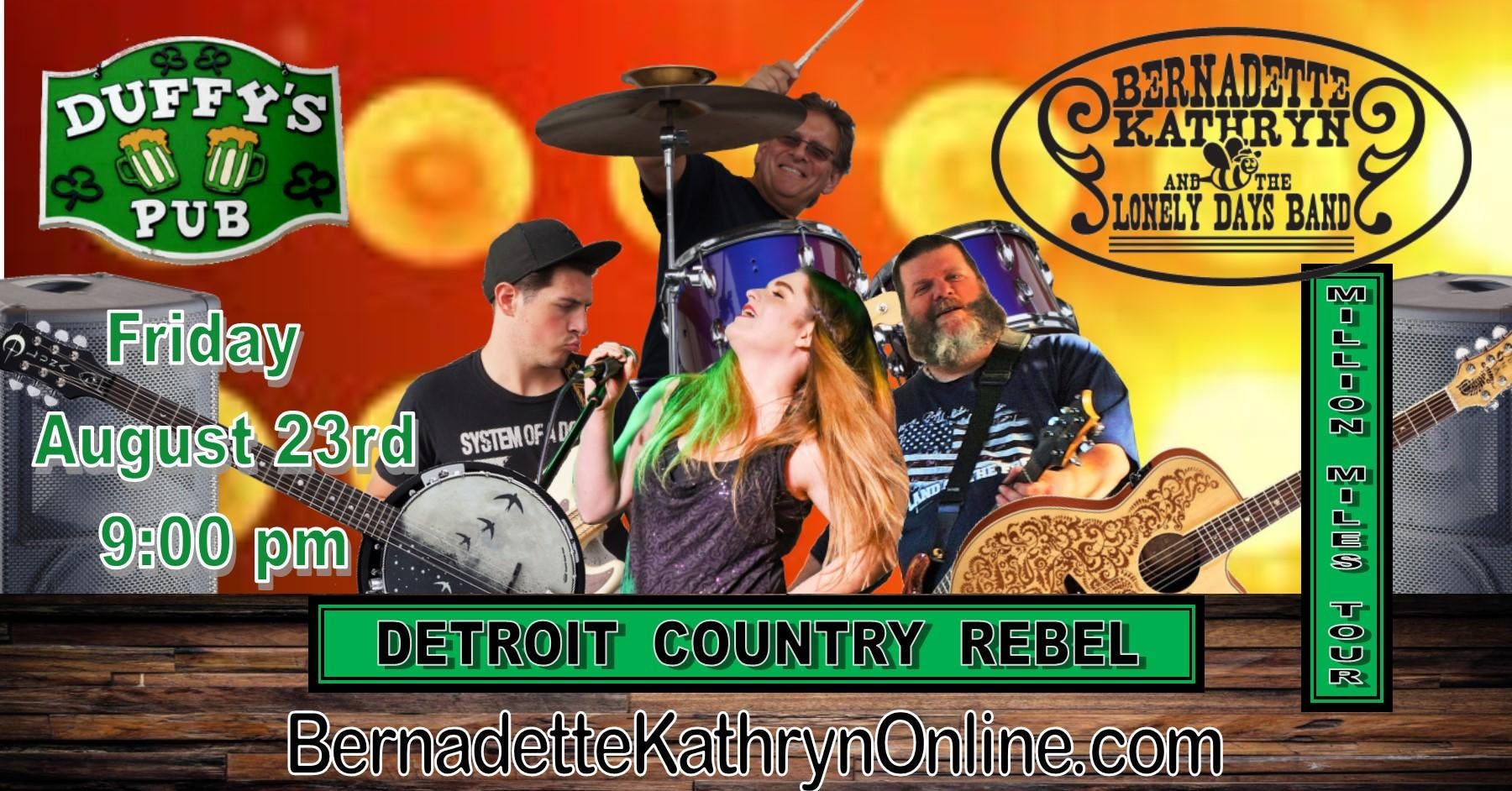 Bernadette Kathryn and the Lonely Days Band RETURNS to Duffy's Pub