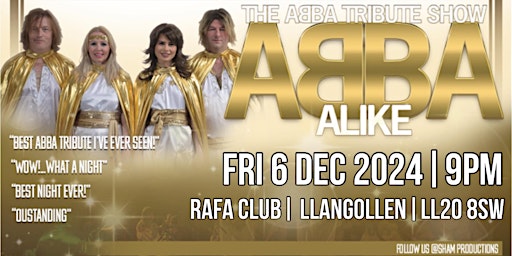 Primaire afbeelding van ABBA Alike - A Christmas Special Tribute Show !
