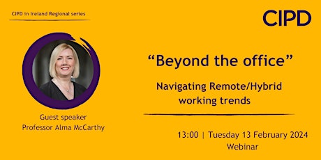 CIPD North West "Beyond the Office” Navigating Remote/Hybrid working trends primary image