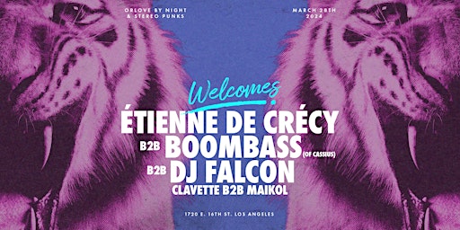 Immagine principale di Étienne de Crécy b2b DJ Falcon b2b Boombass 