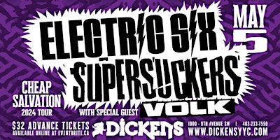 Imagem principal do evento Electric Six & Supersuckers w/ VOLK