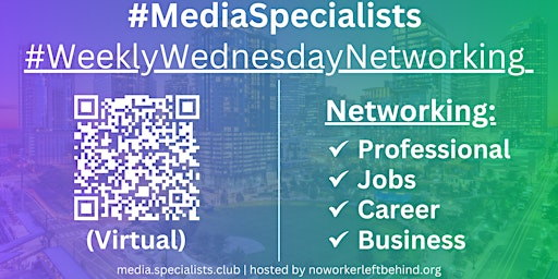 Image principale de #MediaSpecialists Virtual Job/Career/Professional Networking #Charlotte