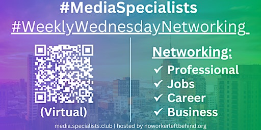 Immagine principale di #MediaSpecialists Virtual Job/Career/Professional Networking #Greeneville 