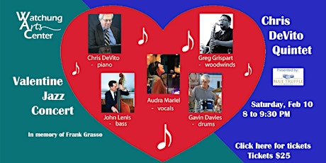 Imagen principal de 2nd Annual Valentine Day Jazz Concert with the Chris DeVito Quintet