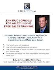 Free Sales Training, Eric Lofholm (Seattle Power Team) primary image
