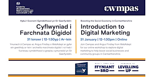 Primaire afbeelding van Introduction to Digital Marketing | Cyflwyniad i Farchnata Digidol