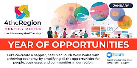 4theRegion Monthly Meetup - Year of Opportunities! primary image