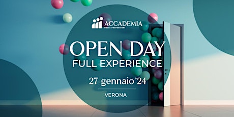 Immagine principale di Accademia FULL - EXPERIENCE | Open Day Accademia 2024 - VERONA 