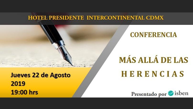 Conferencia Más allá de las herencias cupo limitado a solo 20 personas!