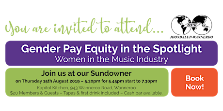 Equal Pay Day sundowner August 2019 primary image