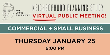 JLG Neighborhood Study: Commercial + Small Business primary image