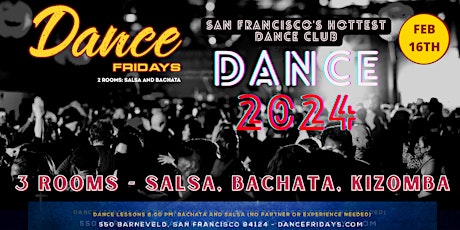 Valentines - Salsa Dance, Bachata Dance and Kizomba plus Dance Lessons primary image