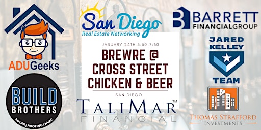 BrewRE at Cross Street Chicken & Beer! San Diegos Best Networking Event! primary image