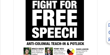 Fight for Free Speech: Drop the Charges Against the Uhuru 3! Free Leonard!  primärbild
